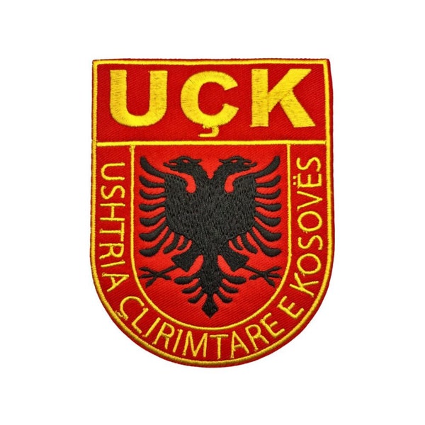 UÇK Military Embroidered Patch, UCK Patch, Ushtria Çlirimtare e Kosovës, Kosova Military/Army, KLA Patch, Kosovo Liberation Army