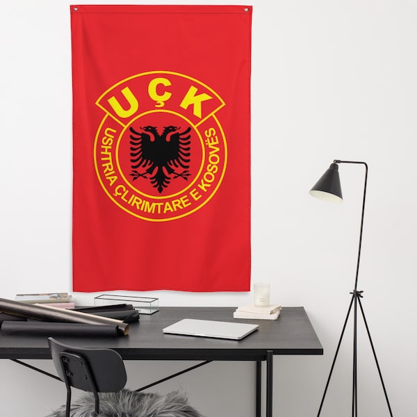 UÇK Flag, Kosova Military/Army, Kosova/Albanian Heroes, Albanian Fighters, Albanian Accessory