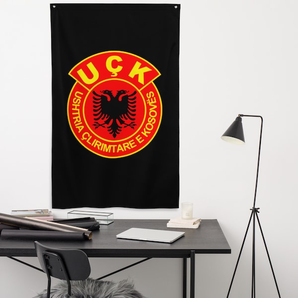 UÇK Flag, Kosova Military/Army, Kosova/Albanian Heroes, Albanian Fighters, Albanian Accessory