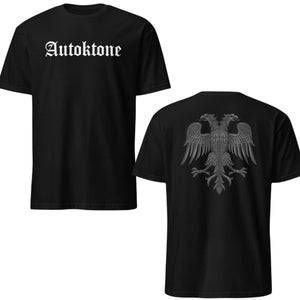 Autoktone + Skanderbeg Eagle Adult T-Shirt, Albanian Eagle, Albanian, Albanian Clothing