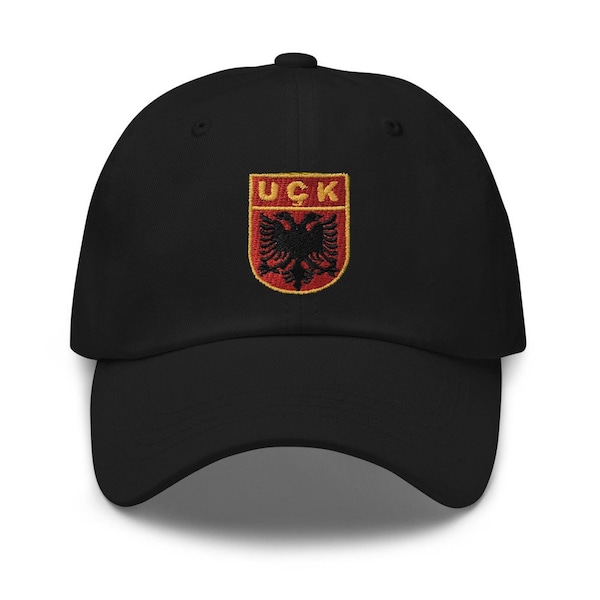 UÇK Embroidered Dad Hat, UCK Hat, Ushtria Çlirimtare e Kosovës, Albanian Hat, KLA Hat, Kosovo Liberation Army