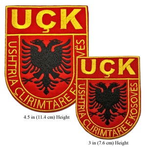 UÇK Military Embroidered Patches, UCK Patch, Ushtria Çlirimtare e Kosovës, Kosova Military/Army, KLA Patch, Kosovo Liberation Army