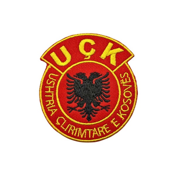 UÇK Emblem Military Embroidered Patch, UCK Patch, Ushtria Çlirimtare e Kosovës, Kosova Military/Army, KLA Patch, Kosovo Liberation Army