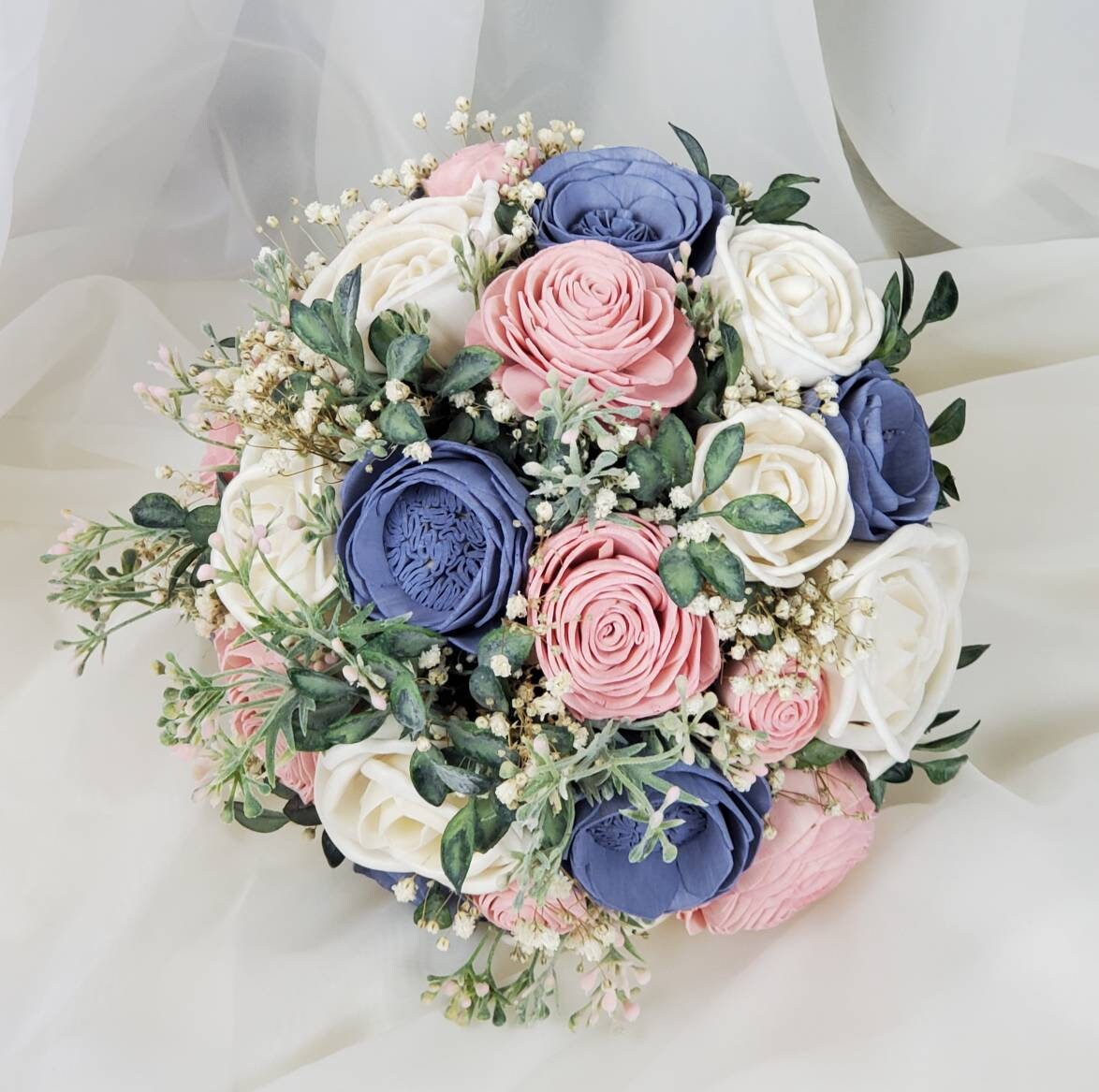 Wedding Artificial Flower Bouquet Supplies Bridal Bouquet Roses Bridesmaid  ~