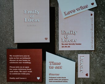 Denmark Wedding Invitation Suite - SAMPLE PACK (please see description for more info)