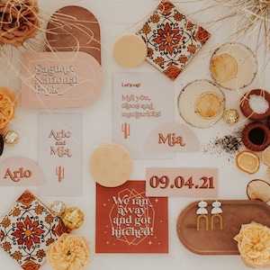 Suite d'invitations de mariage Saguaro - Pack d'échantillons et téléchargement numérique