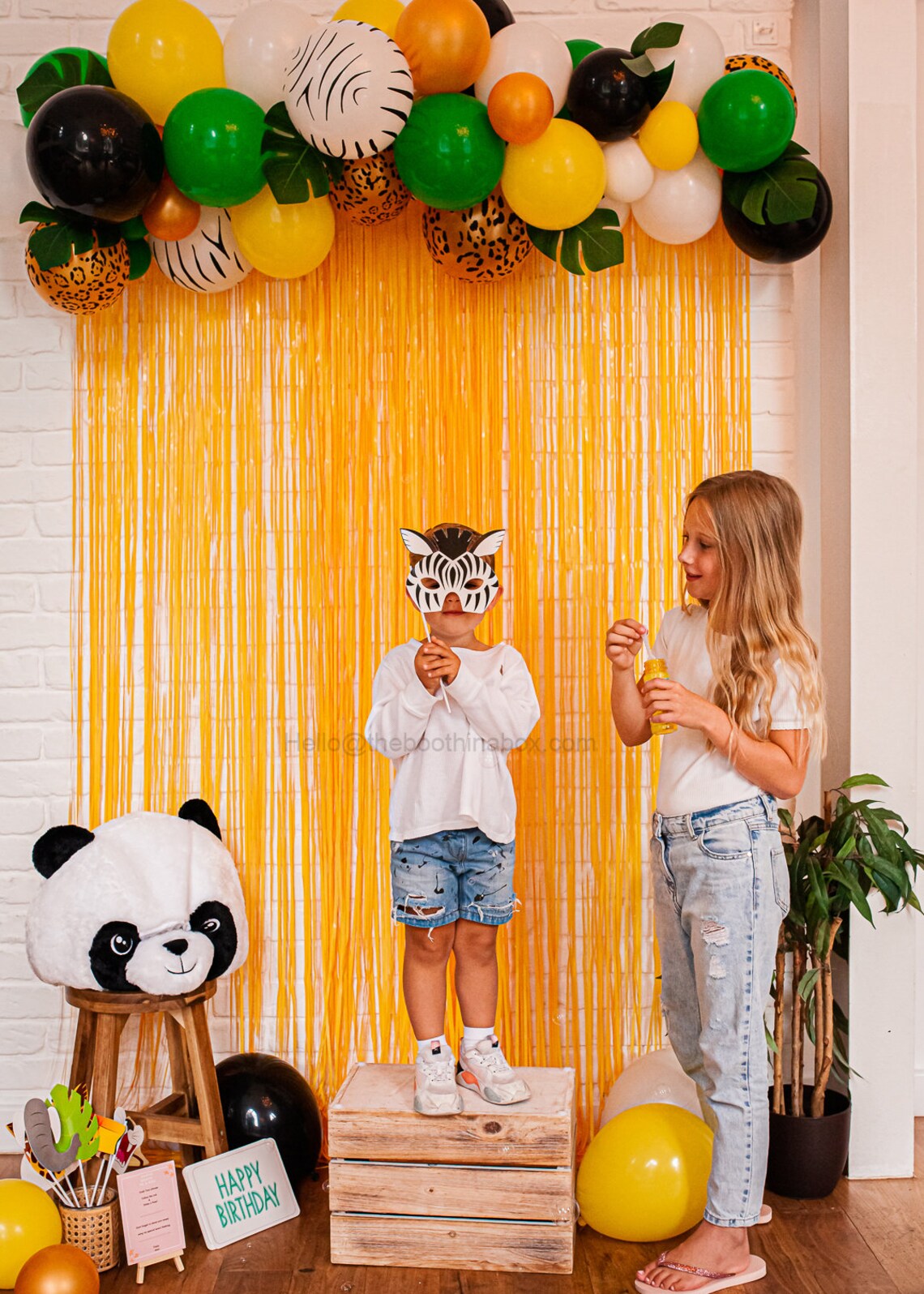 10 Jungle Party Photo Props Photo booth props Jungle | Etsy