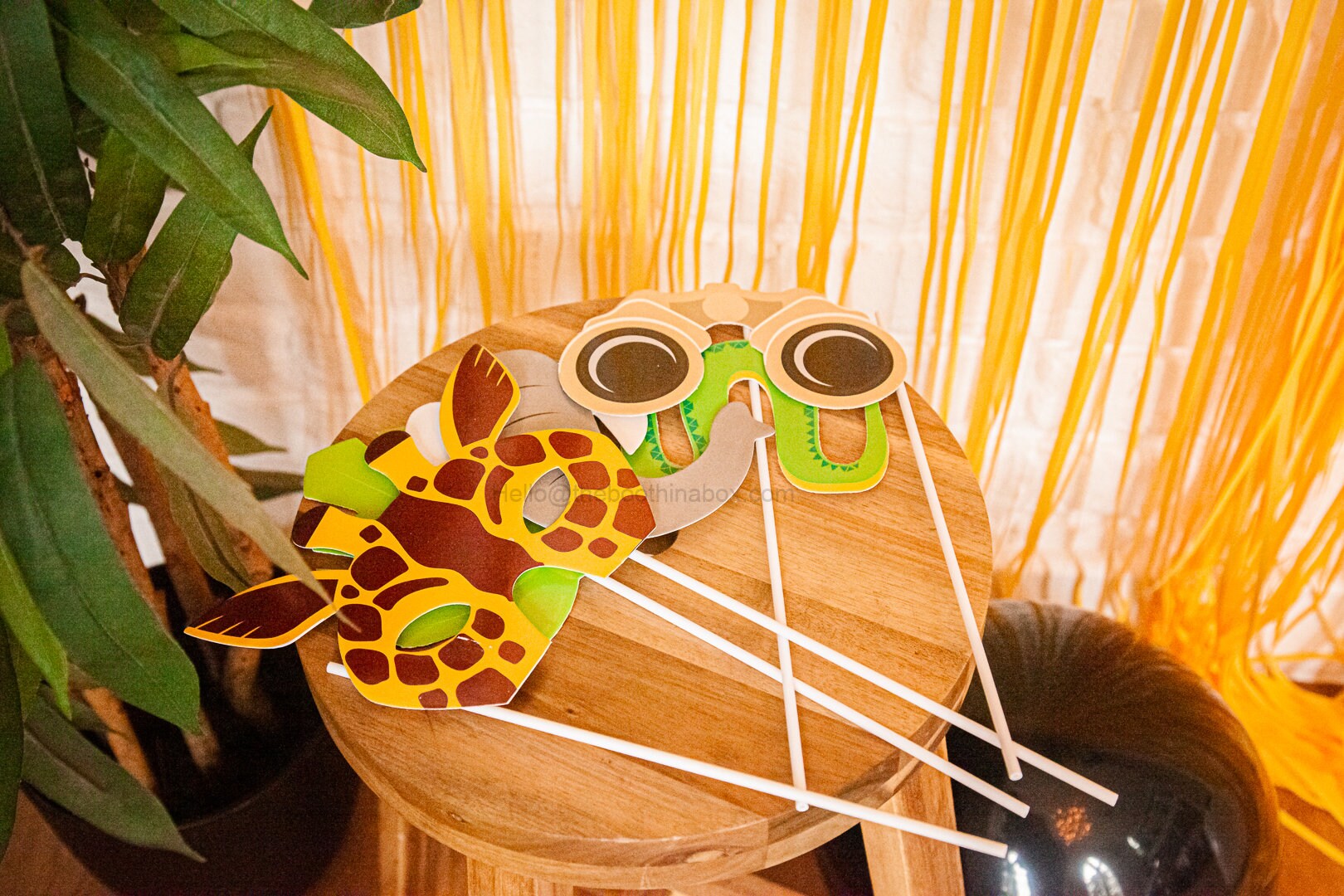 10 Jungle Party Photo Props Photo booth props Jungle | Etsy