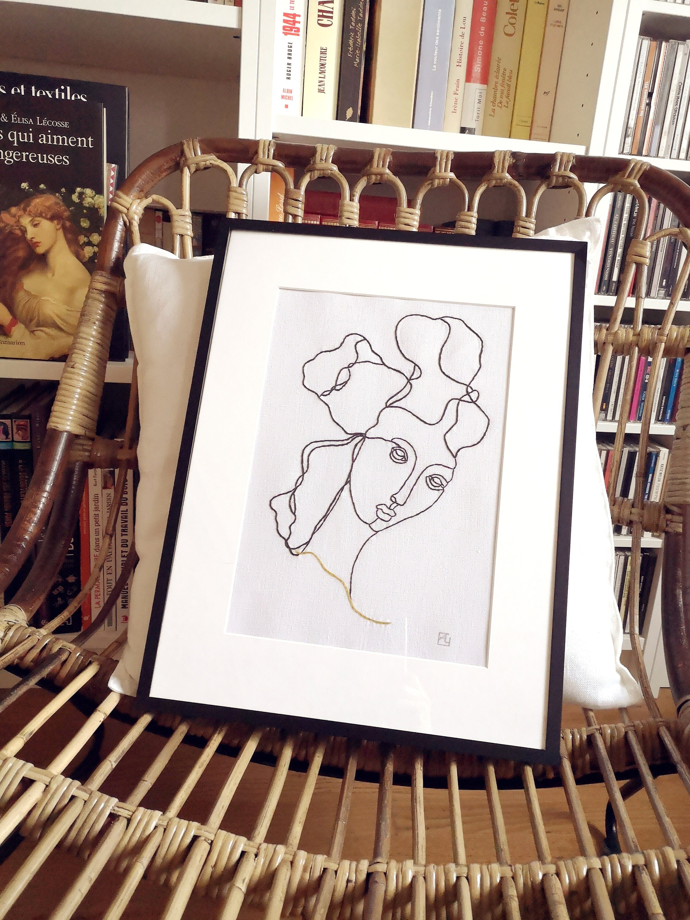 Rêverie - Broderie Encadrée 30x40