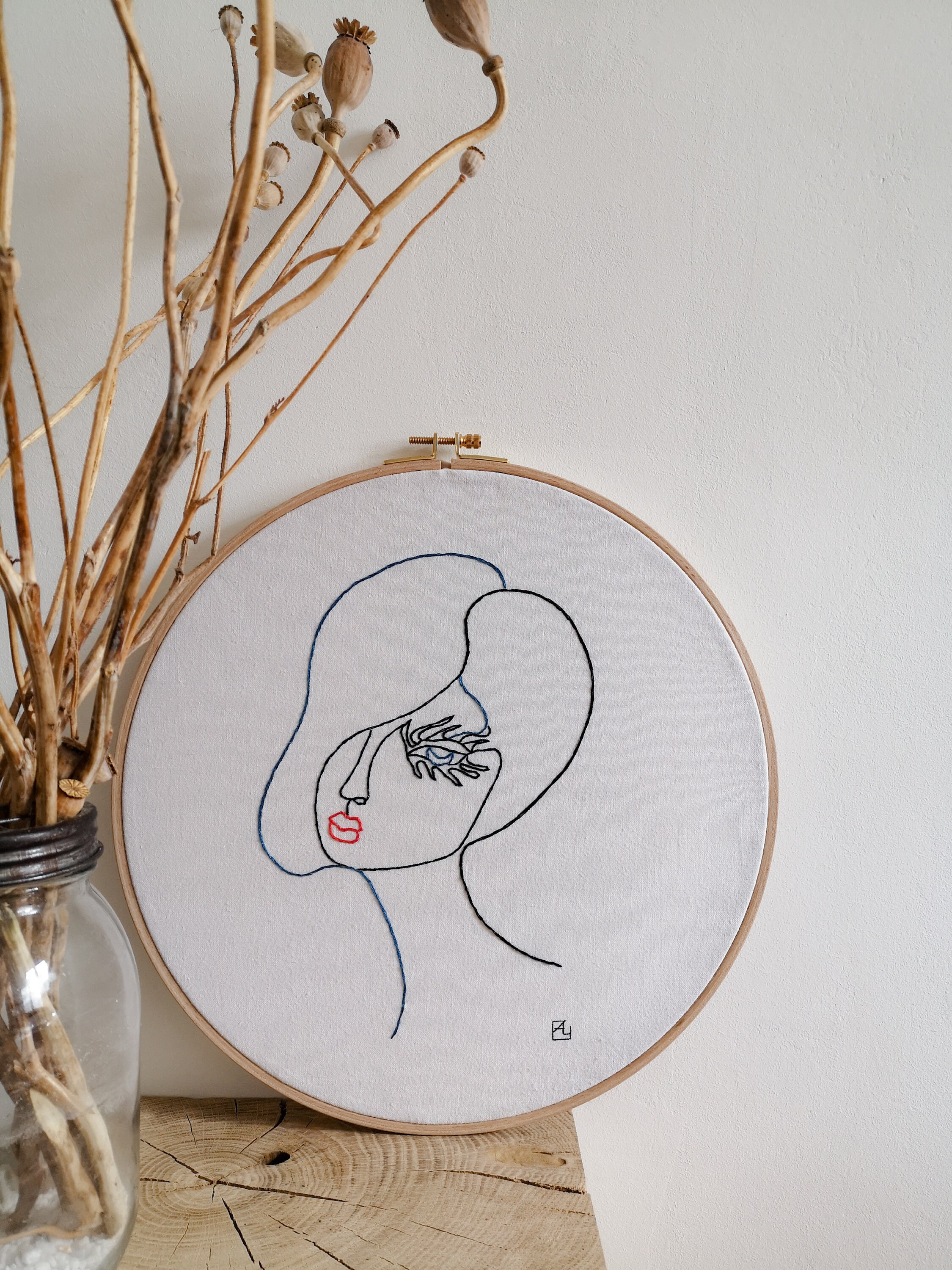 Mélancolia - Broderie Hoop Art