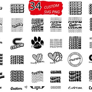 Custom School Spirit Svg, Custom Retro Design, Custom Pride Svg, Custom Cheer Png, Football Svg, Custom Baseball, Custom Basketball Svg