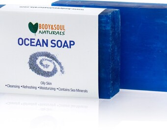 Ocean Soap with Sea Minerals - Natural Glycerin Soap - Vegan Soap Bar (3-pack)