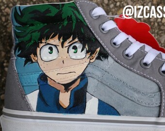 my hero academia custom vans
