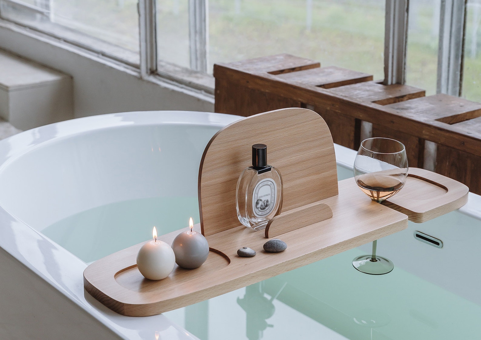 Wooden bath tray bathroom caddy Etsy