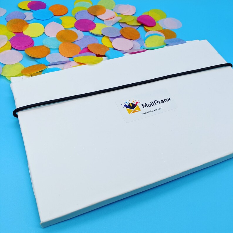 Mailpranx Confetti Cannon/Glitter Bomb Birthday Card Mailbox Etsy