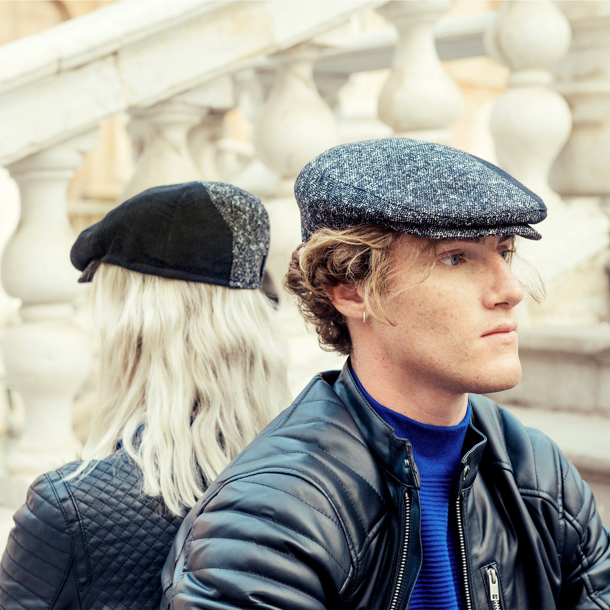 White flat cheap cap