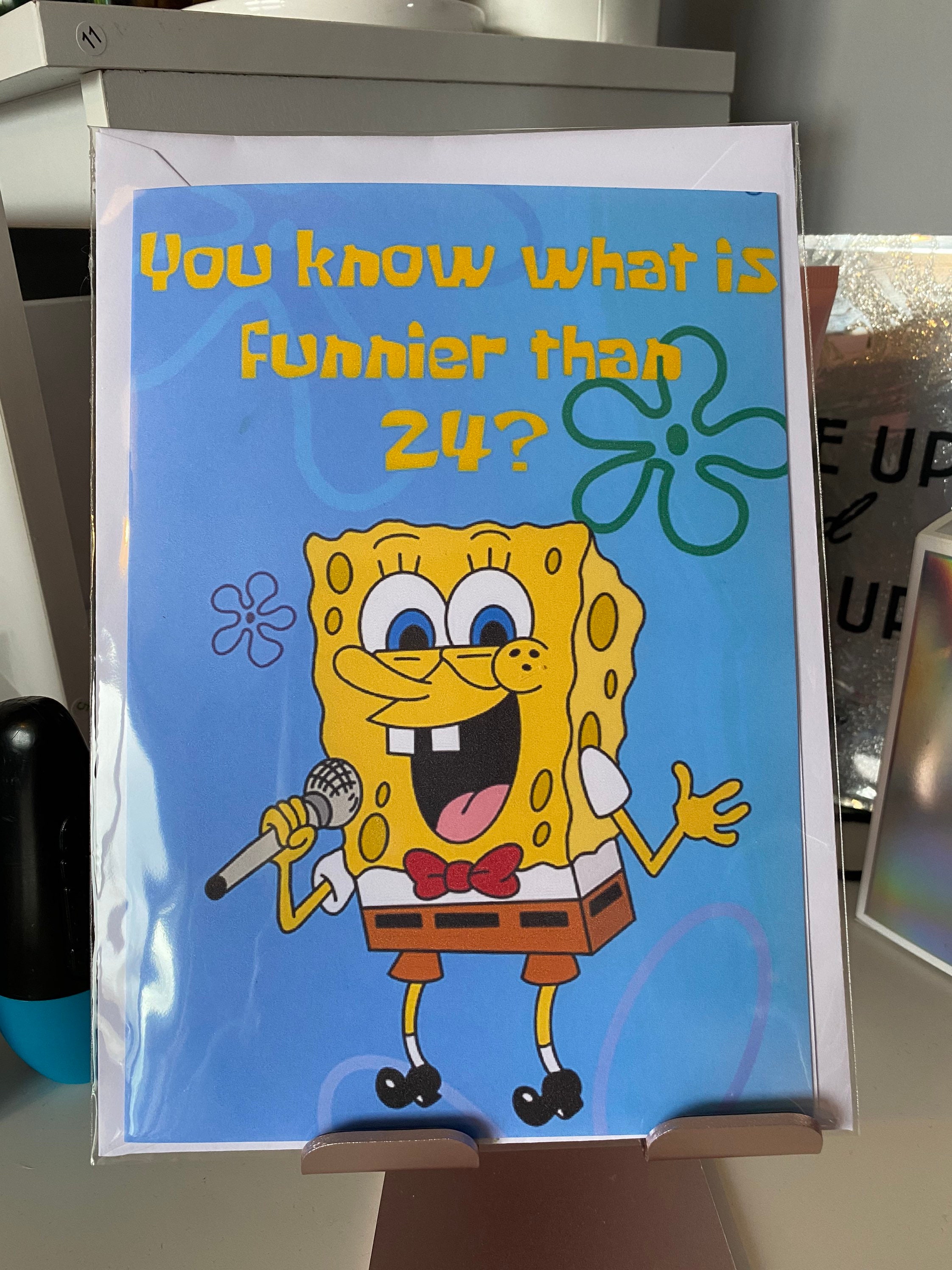 25. Geburtstagskarte Spongebob Meme wollen sie wissen was Etsy