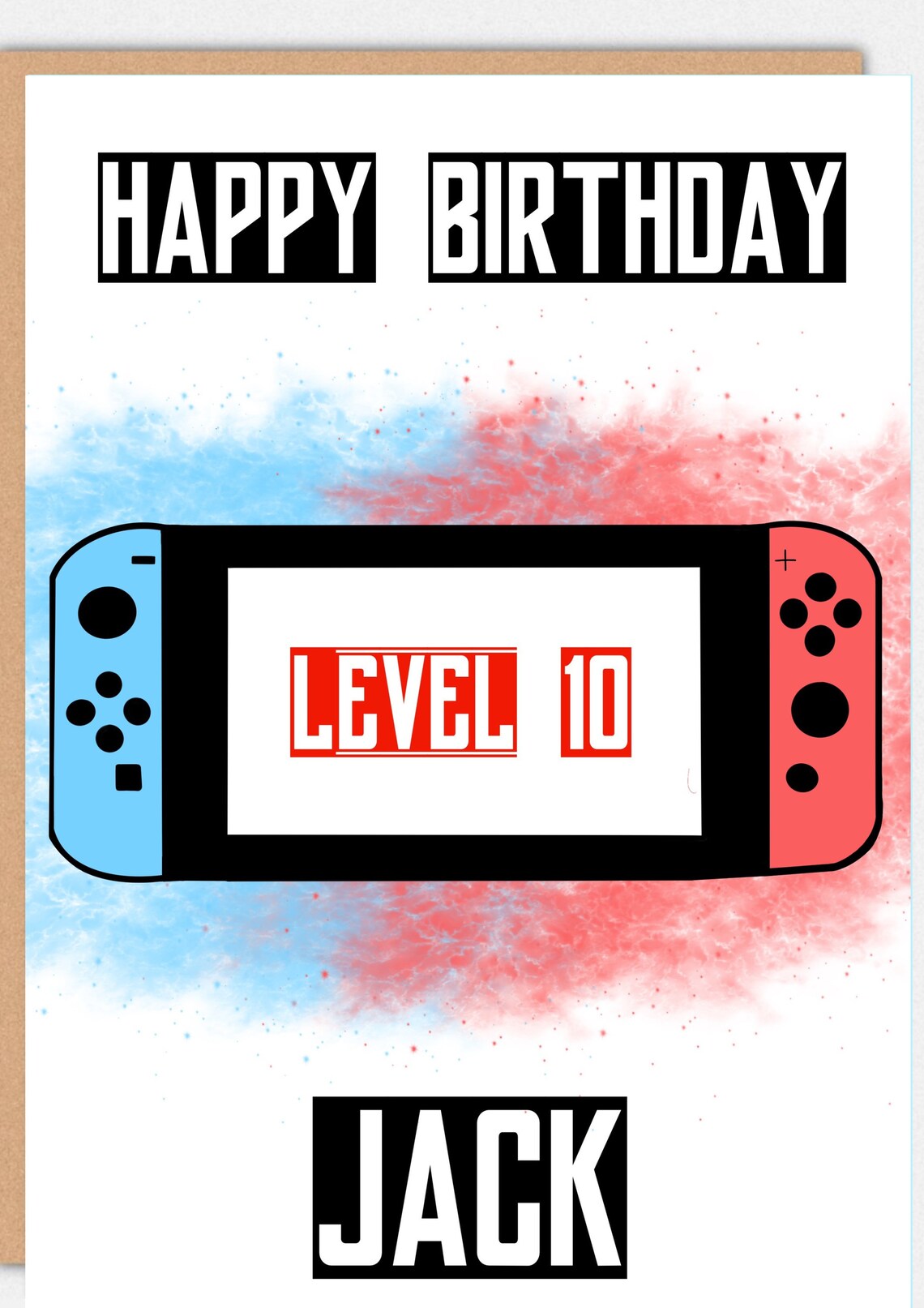 Gamer birthday card Nintendo switch birthday card birthday Etsy