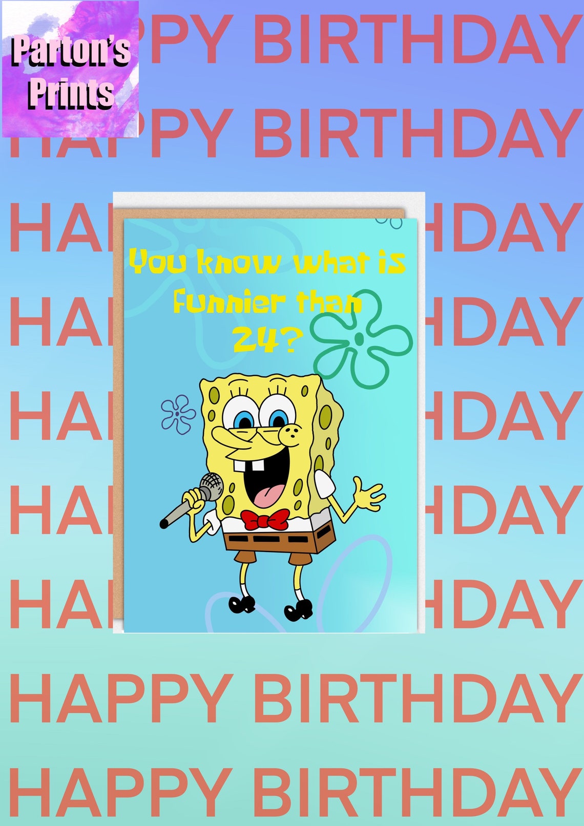 25. Geburtstagskarte Spongebob Meme wollen sie wissen was Etsy