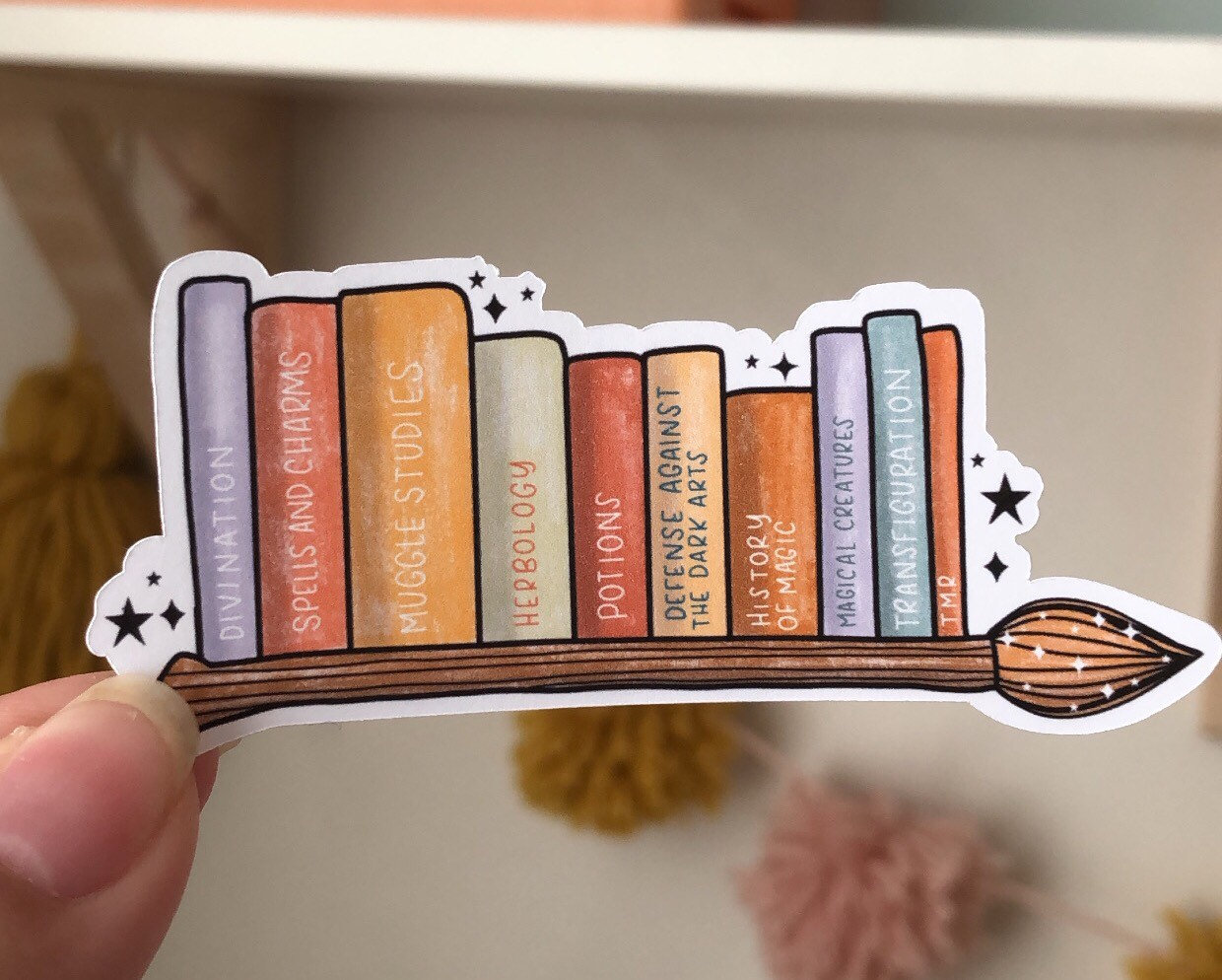 Hogwarts Textbooks Stickers Harry Potter Sticker Hogwarts | Etsy