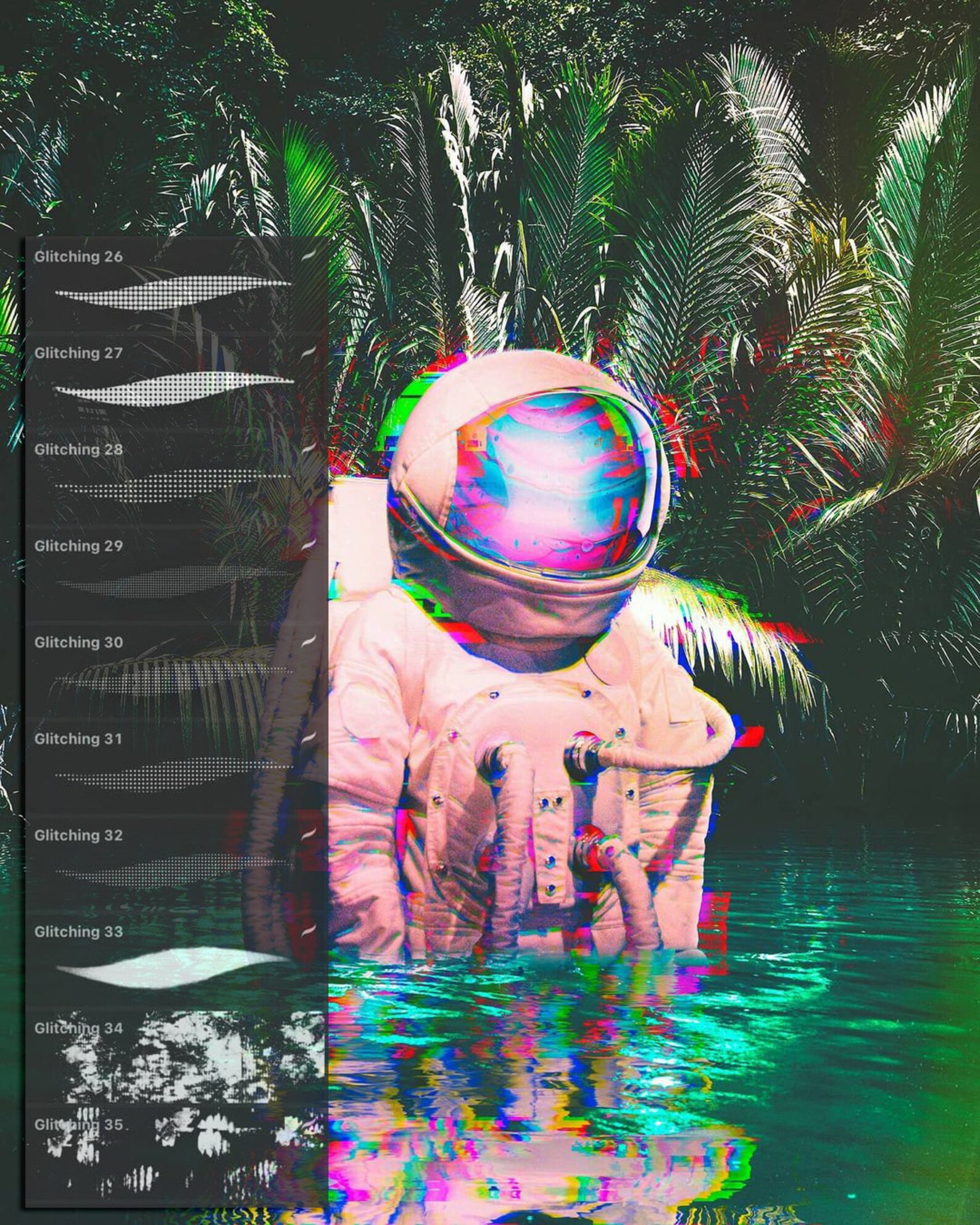 55 Glitching brushes procreate brushes glitch brushes Etsy