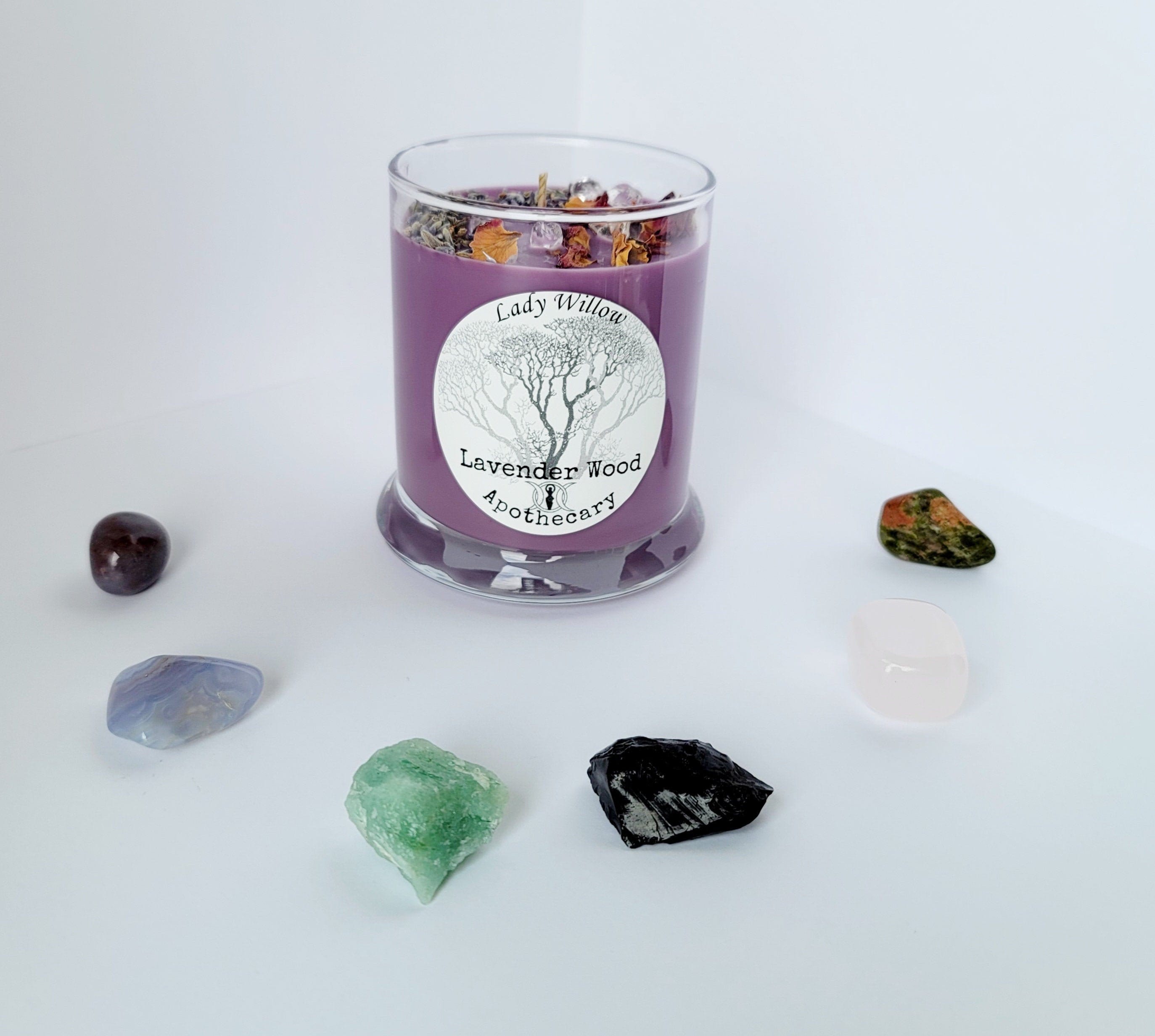 Lavender Woods Spiritual Intention Candle Enchanted Spell Etsy