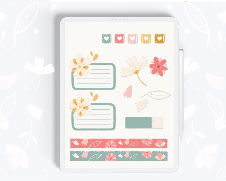 Digital Stickers Goodnotes Stickers Ipad Stickers Etsy