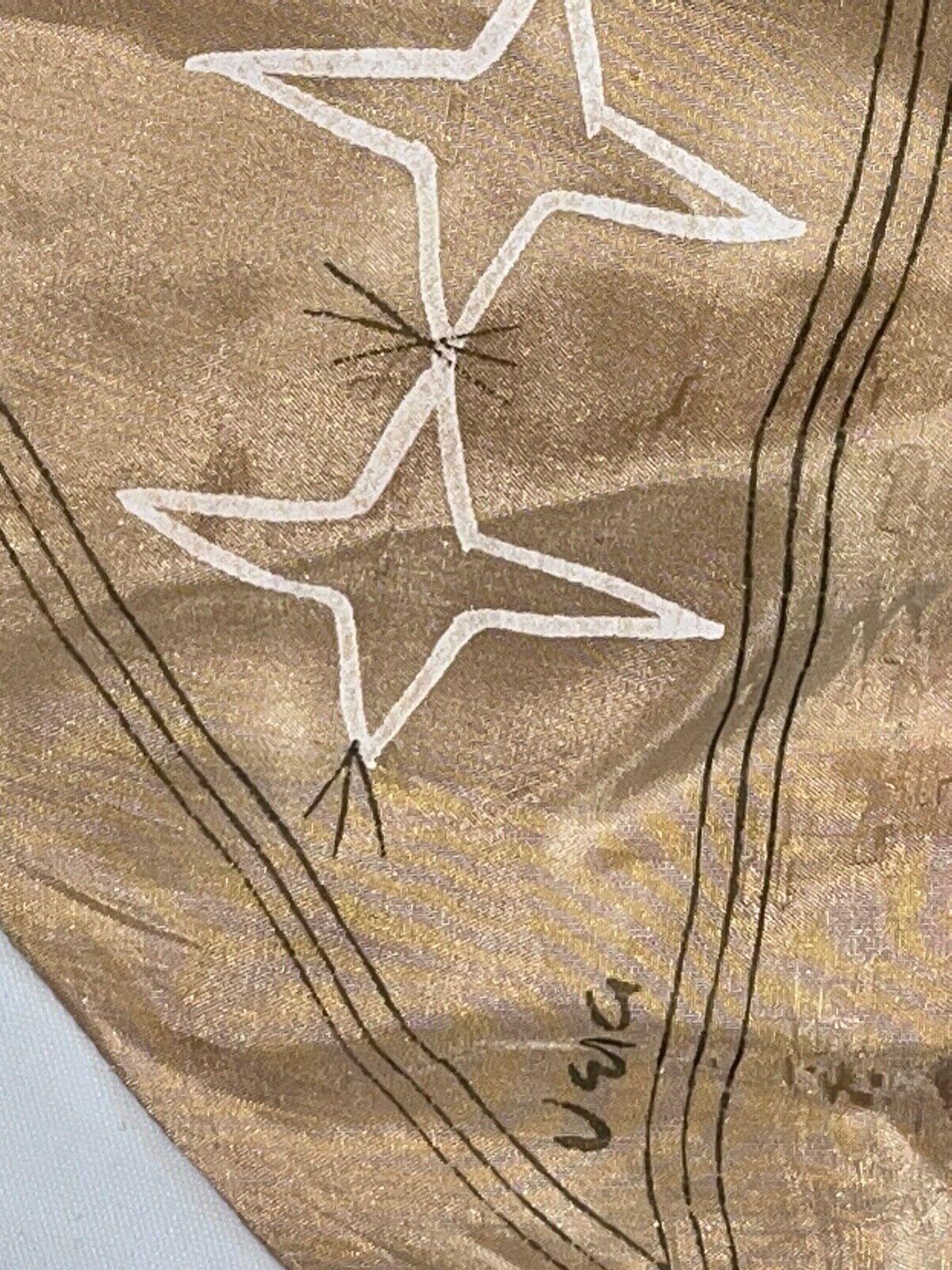 Vintage VERA Neumann Hair Cover, Scarf. - Signed Gold Tone 