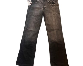 Vintage Dolce & Gabbana DG Denim Jeans Schwarz/Grau Faded Flare Size: W28 L32