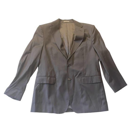 Salvatore Ferragamo, Salvatore Ferragamo 100% Wool Black Blazer/Jacket Men’s Size L - Made in Italy