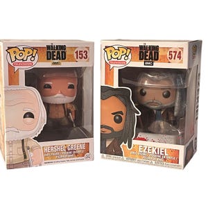 Funko Pop! Television: The Walking Dead Ezekiel Hershel #153 / #574 - Lot of 2