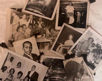 Lot 9 Vintage African American Photos Snapshot Found Black Americana History