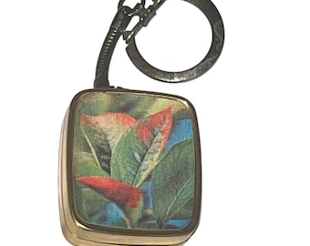 Vintage Sanyo Music Box Keychain: Love Story Tune Wind-Up - Made in Japan