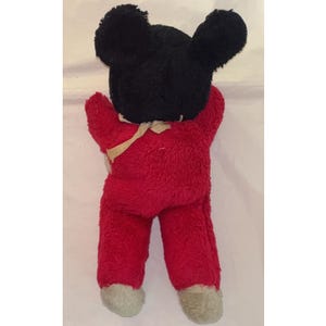 Vintage Rubber Face Mickey Mouse Plush 1960s | Vintage Disney Collectible image 4