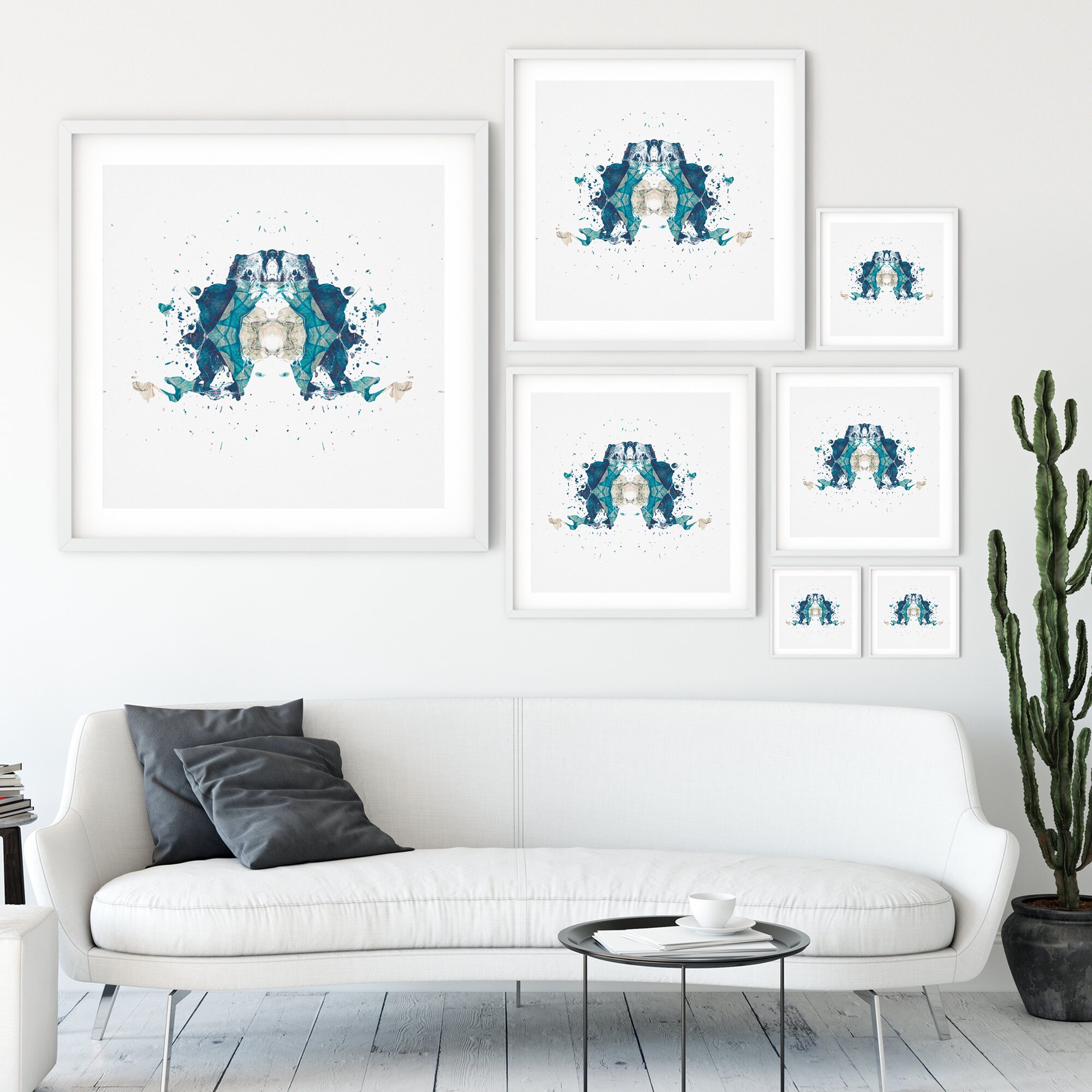 Blue Psychology Wall Art Printable Clinical Psychologist | Etsy