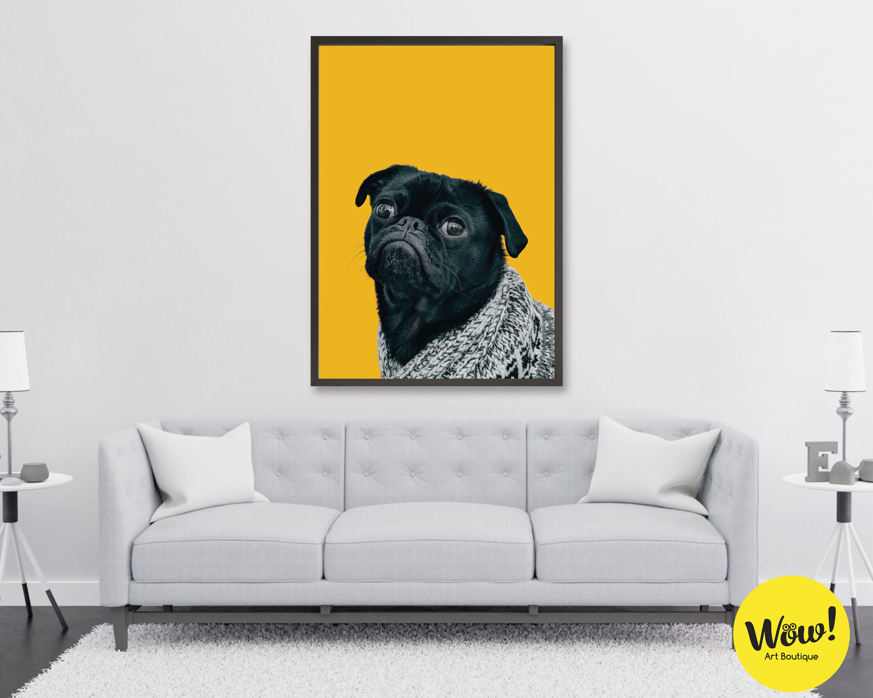 Dog Art Print Dog Lover Gift Pet Portrait Pet Print Pet Etsy
