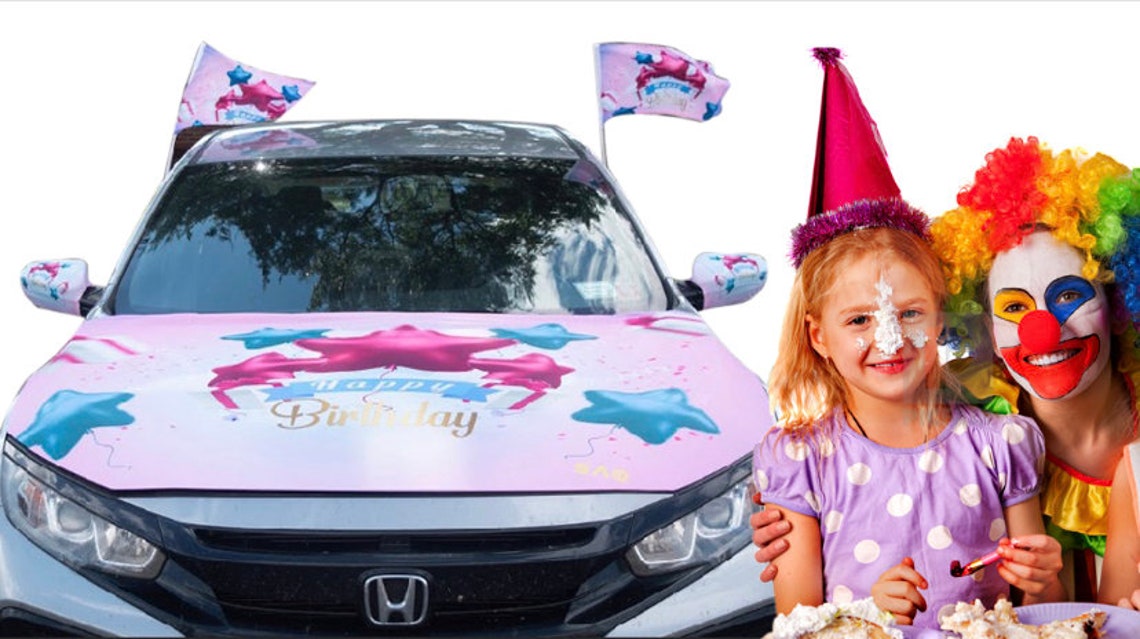 Pink Glam Birthday Celebration Car Covers Etsy