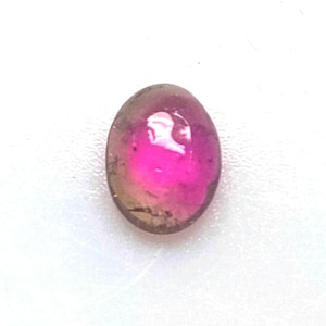Natural Watermelon Tourmaline Cabochon | Oval Pink & Green Bi-Color Gemstone for Jewelry, Collector’s Crystal, Healing Stone