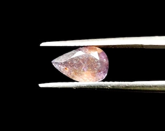 Natural Multi Flakes Bloodshot Iolite Sunstone 10x6x3.5MM Pear Shape 0.75 Carat Sparkling Iolite Sunstone Faceted Gemstone for Jewelry Makin
