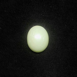Natural Oval Pearl Cabochon | Soft White Oval Pearl for Jewelry Making | Luxe Artisan Gemstone, Undrilled Bead