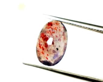 AAA Quality Natural Iolite Sunstone Gems, Faceted Bloodshot Iolite Gems. Beautiful Piece For Jewelry Making, 8×7.50×4.50 mm, 2.10 Carats