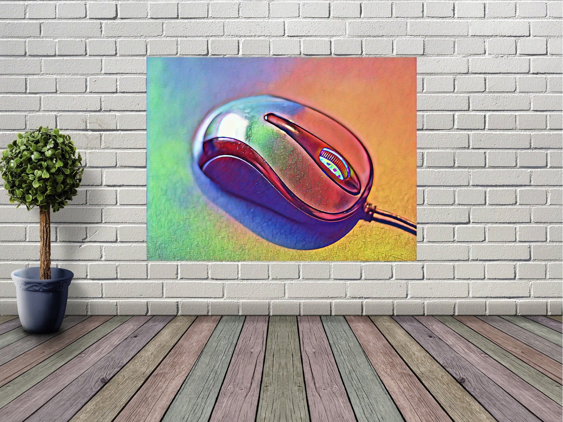 Computer mouse mouse poster original print wall poster | Etsy