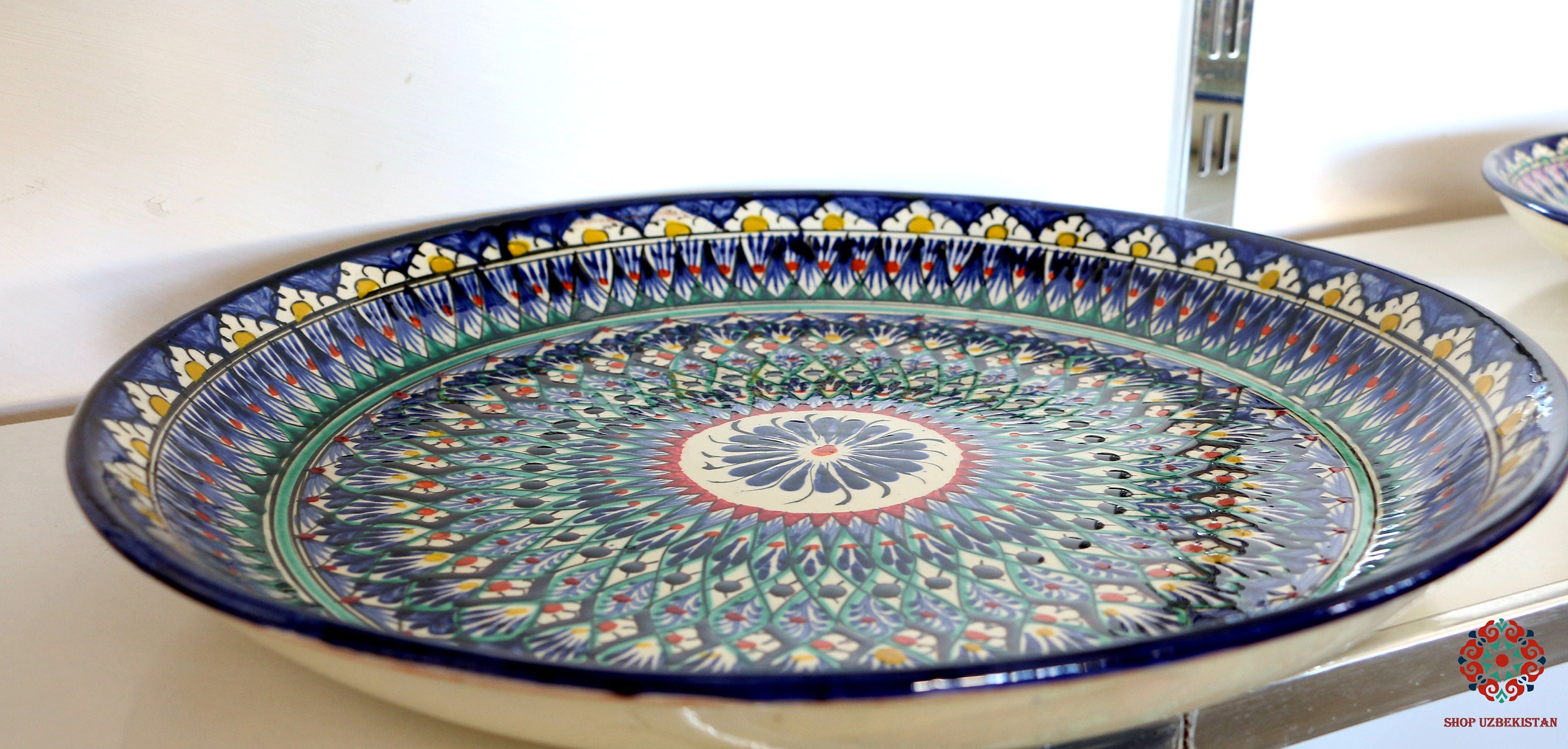 Handmade Decorative Handpainted Ceramic Uzbek Plate Etsy