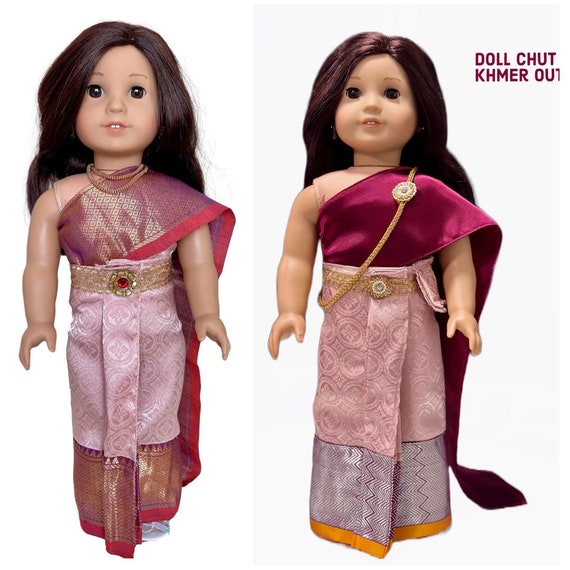 Muñeca Chut Thai vestido tradicional 4 pc se adapta a 18 - Etsy México