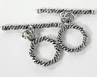 Bali Sterling Silver /& Triple Strand Box Clasp 16mm X 14mm Clasp Antiqued Silver Clasp Triple Strand Clasp .925 Clasp Silver Box Clasp