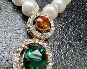 COLLANE DI CRISTALLI CON CONCHIGLIA E PERLE 120CM. ( VARIE COLORI) 1PZ. | Sara Jewelry