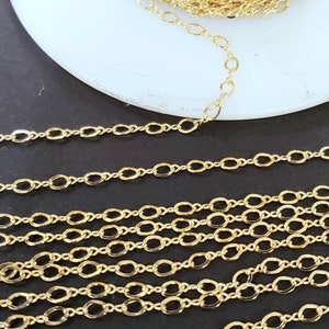 14K Gold filled Figure 8 chain 3.2x2.1mm, made in Italy, high Quality steady chain for Jewelry making, 14/20 gold filled chain by the foot