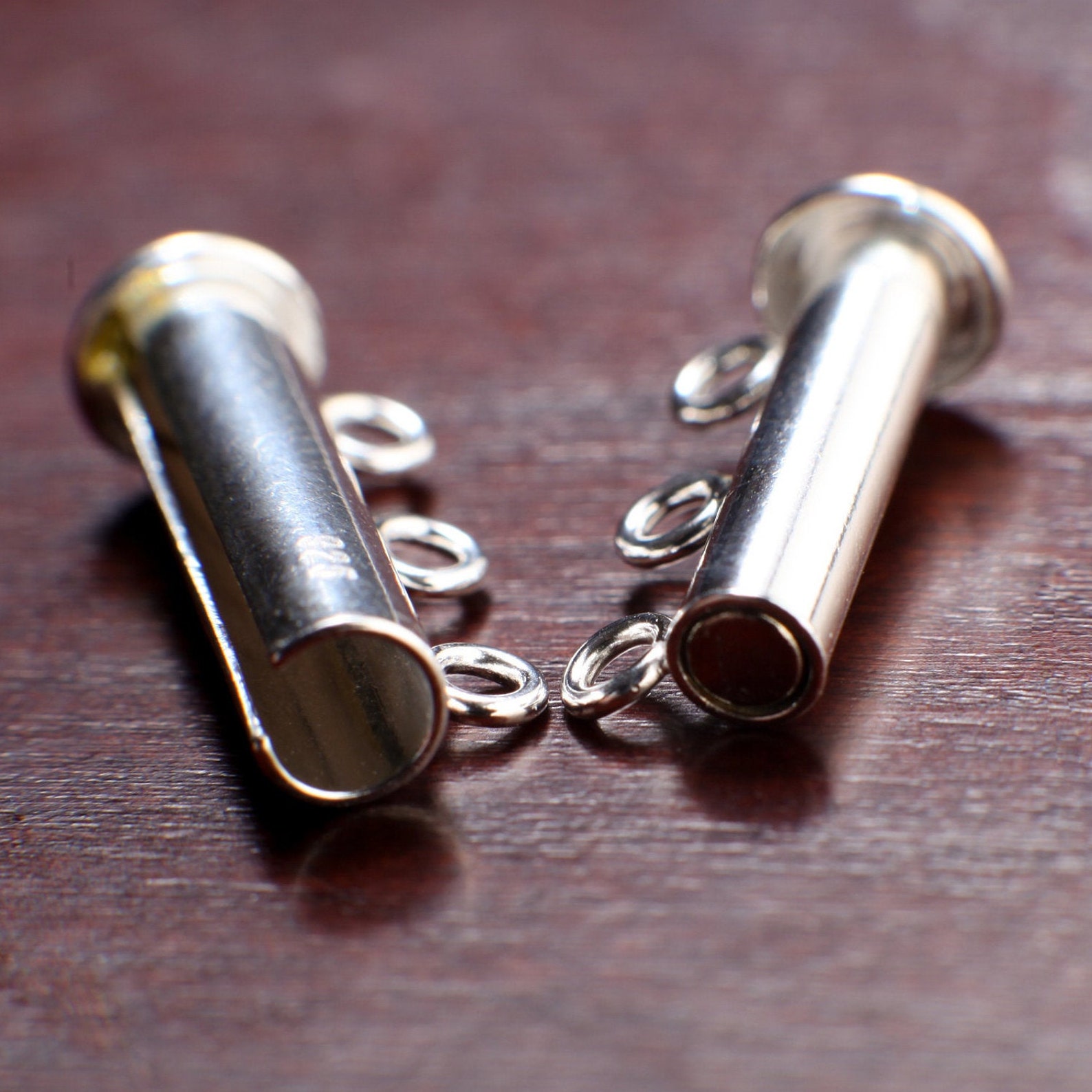 3 Loop Slide Bar Clasp 18mm 21mm 925 Sterling Etsy