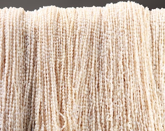 Japanese Vintage 3-3.5mm x 4/5/6/7mm to 5/6/7/8mm Freshwater Biwa Rice Pearl 14&quot; Strand