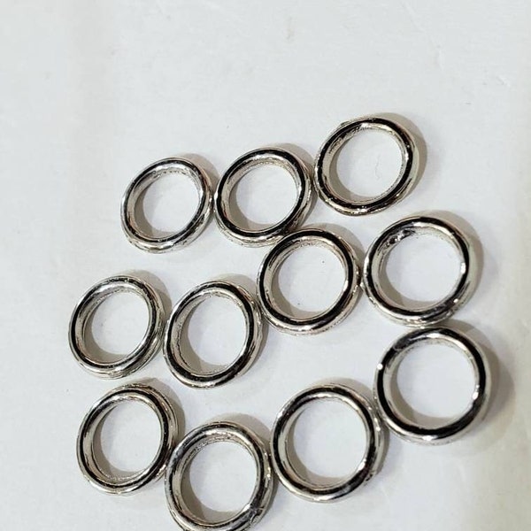 8mm closed Jump Ring, 16 gauge/heavy duty Rhodium Silver Jump Ring, Good Quality, Jewelry making supplies , 10,20,50 pcs